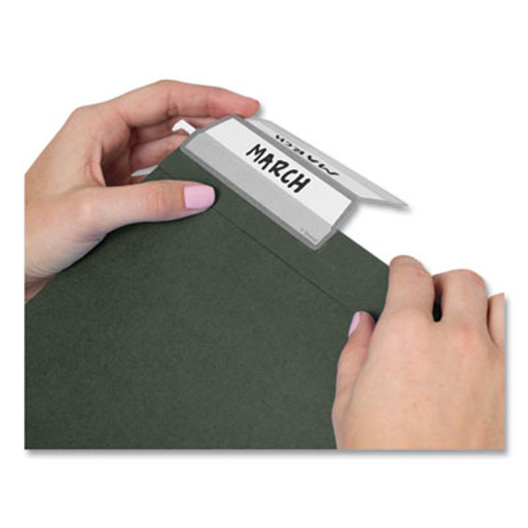 100% Recycled Hanging File Folders With Protab Kit, Letter Size, 1/3-Cut, Standard Green