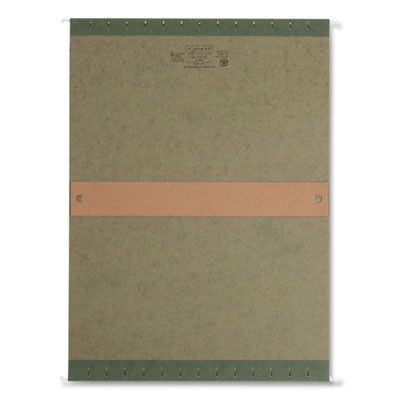 Box Bottom Hanging File Folders, 2" Capacity, Legal-Size, Standard Green, 25/Box