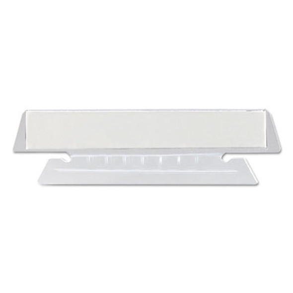 Poly Index Tabs And Inserts For Hanging File Folders, 1/3-Cut, White/Clear, 3.5" Wide, 25/Pack