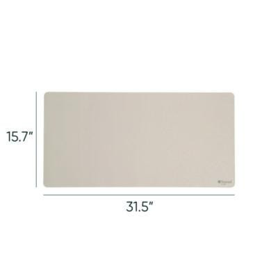 Vegan Leather Desk Pads, 31.5" x 15.7", Sandstone