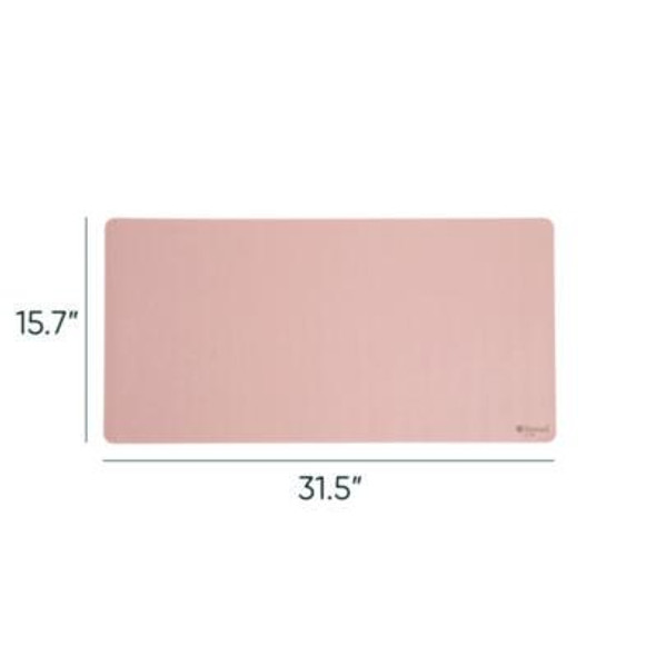 Vegan Leather Desk Pads, 31.5" x 15.7", Light Pink