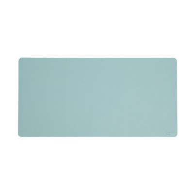 Vegan Leather Desk Pads, 31.5" x 15.7", Light Blue