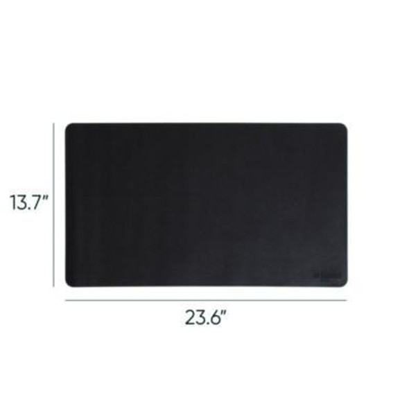 Vegan Leather Desk Pads, 23.6" x 13.7", Charcoal