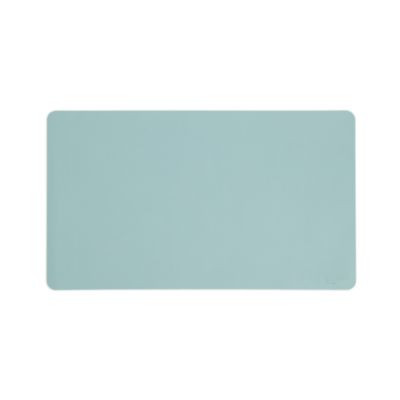 Vegan Leather Desk Pads, 23.6" x 13.7", Light Blue