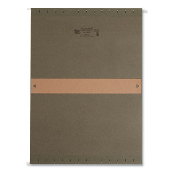 Box Bottom Hanging File Folders, 2" Capacity, Legal Size, Standard Green, 25/Box