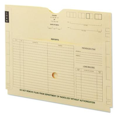 Pxr7 X-Ray Jackets With Pockets, Straight Tab, Manila, 100/Box