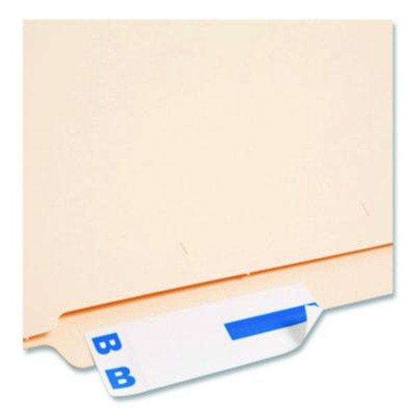 Alphaz Color-Coded First Letter Combo Alpha Labels, B/o, 1.16 X 3.63, Dark Blue/White, 5/Sheet, 20 Sheets/Pack