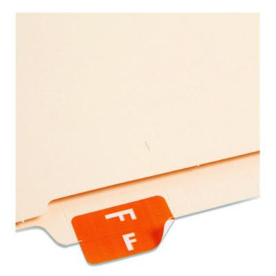 Alphaz Color-Coded Second Letter Alphabetical Labels, F, 1 X 1.63, Orange, 10/Sheet, 10 Sheets/Pack