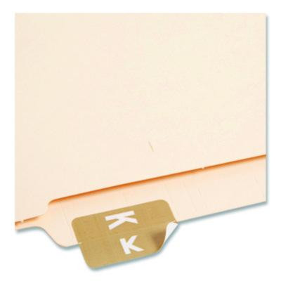 Alphaz Color-Coded Second Letter Alphabetical Labels, K, 1 X 1.63, Light Brown, 10/Sheet, 10 Sheets/Pack