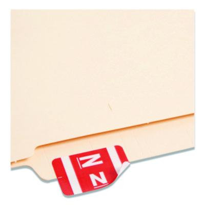 Alphaz Color-Coded Second Letter Alphabetical Labels, N, 1 X 1.63, Red, 10/Sheet, 10 Sheets/Pack