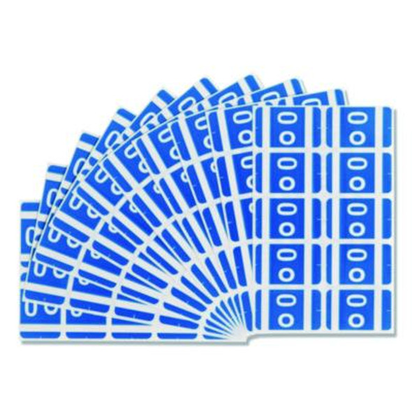 Alphaz Color-Coded Second Letter Alphabetical Labels, O, 1 X 1.63, Dark Blue, 10/Sheet, 10 Sheets/Pack
