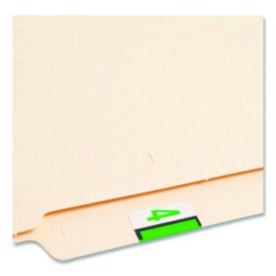 Numerical End Tab File Folder Labels, 4, 1 X 1.25, White, 500/Roll