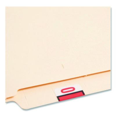 Numerical End Tab File Folder Labels, 0-9, 1 X 1.25, White, 500/Roll, 10 Rolls/Box