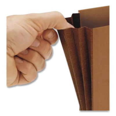 Classic Expanding Wallets, 3.5" Expansion, 1 Section, Elastic Cord Closure, Check Size, Redrope