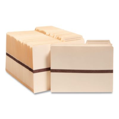 Manila File Pockets, 1" Expansion, Letter Size, Manila