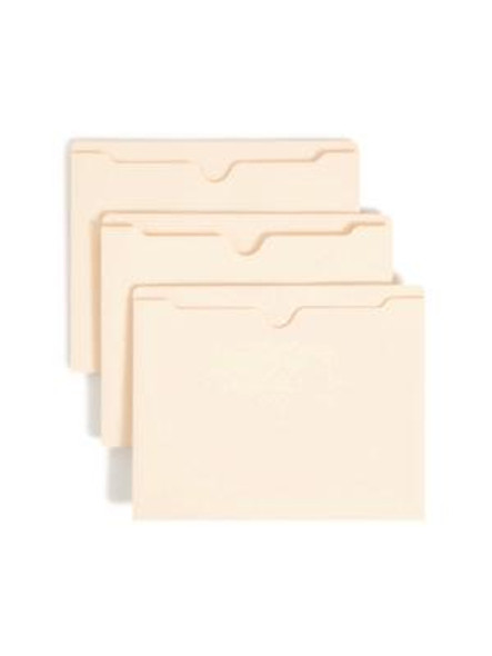 Manila File Jackets, 2-Ply Straight Tab, Letter Size, Manila, 50/Box