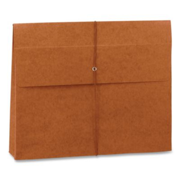 Expanding Wallet With Elastic Cord, 2" Expansion, 1 Section, Elastic Cord Closure, Legal Size, Redrope
