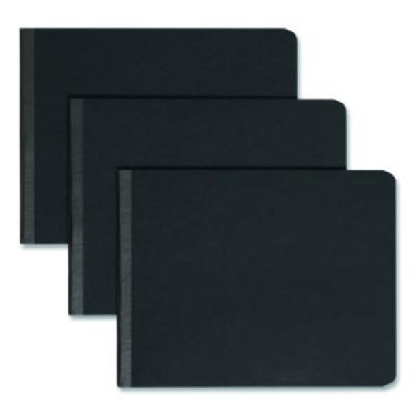 Prong Fastener Premium Pressboard Report Cover, Two-Piece Prong Fastener, 2" Capacity, 8.5 X 11, Black/Black