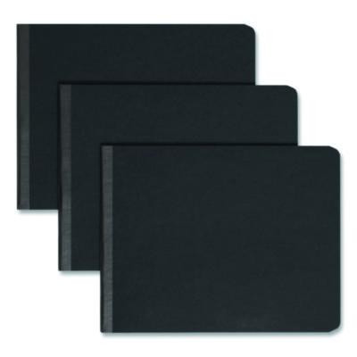 Prong Fastener Premium Pressboard Report Cover, Two-Piece Prong Fastener, 2" Capacity, 8.5 X 11, Black/Black