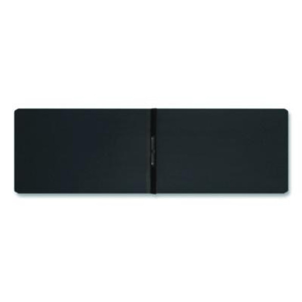 Prong Fastener Premium Pressboard Report Cover, Two-Piece Prong Fastener, 3" Capacity, 8.5 X 14, Black/Black