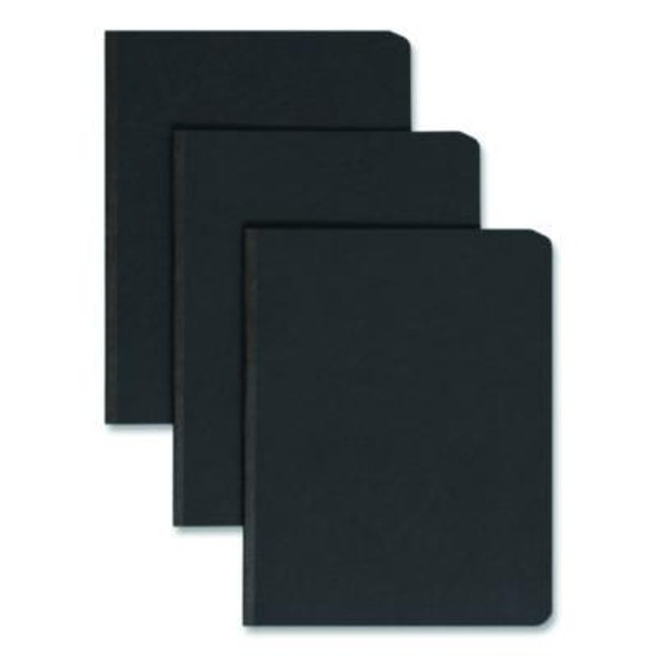 Prong Fastener Premium Pressboard Report Cover, Two-Piece Prong Fastener 3" Capacity, 8.5 X 11, Black/Black