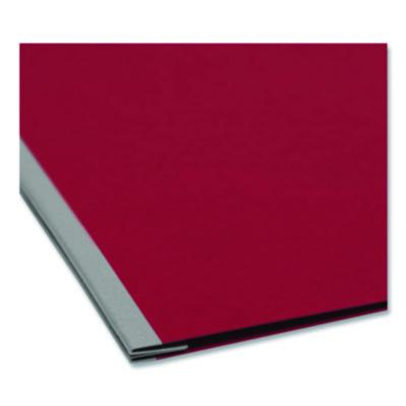 Prong Fastener Pressboard Report Cover, Side Opening, Two-Piece Prong Fastener, 3" Capacity, 8.5 x 11, Bright Red, 25/Box