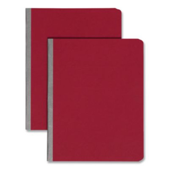 Prong Fastener Premium Pressboard Report Cover, Two-Piece Prong Fastener, 3" Capacity, 8.5 X 11, Bright Red/Bright Red