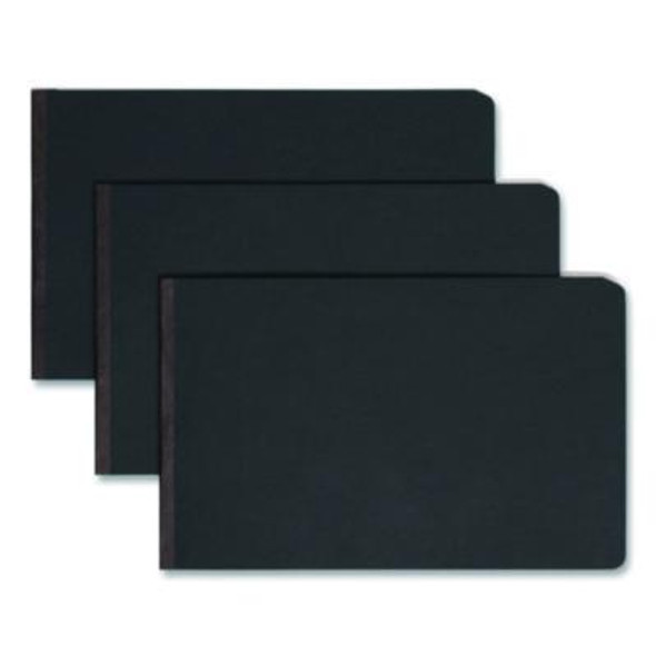 Prong Fastener Pressboard Report Cover, Two-Piece Prong Fastener, 2" Capacity, 8.5 X 14, Black/Black