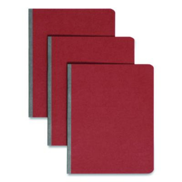 Prong Fastener Pressboard Report Cover, Two-Piece Prong Fastener, 3" Capacity, 8.5 X 11, Red/Red