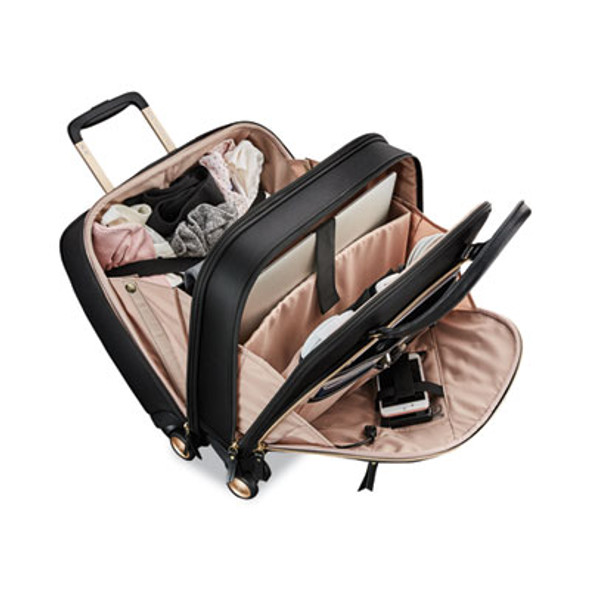 Mobile Solution Mobile Office Case, Fits Devices Up To 15.6", Nylon, 16.5 x 7 x 15.5, Black