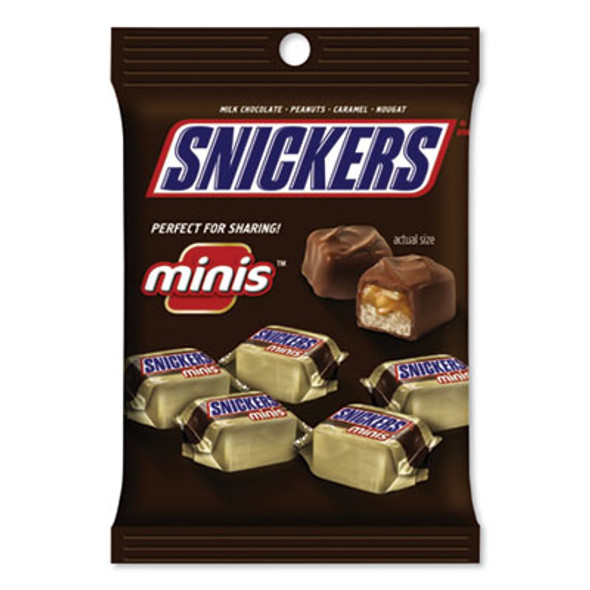 Minis Size Chocolate Bars, Milk Chocolate, 4.4 Oz Pack, 12 Packs/Carton