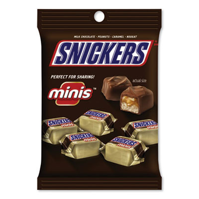 Minis Size Chocolate Bars, Milk Chocolate, 4.4 Oz Pack, 12 Packs/Carton