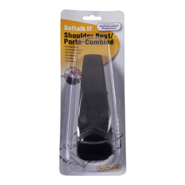 Softalk Ii Telephone Shoulder Rest, 2 x 6.75 x 2.5, Charcoal