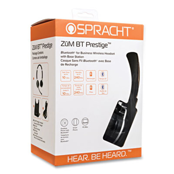 Zum Bt Prestige Binaural Over The Head Headset, Black