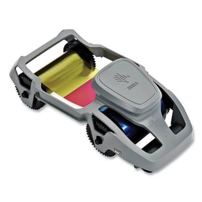 True Colors 2-Sided Wax Ribbon, Black/Cyan/Magenta/Yellow