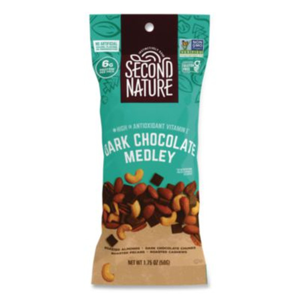Deluxe Mixed Nut Medley, Dark Chocolate , 1.75 Oz Bag, 12/Box