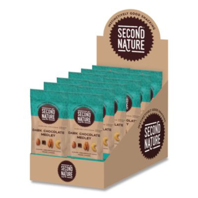 Deluxe Mixed Nut Medley, Dark Chocolate , 1.75 Oz Bag, 12/Box