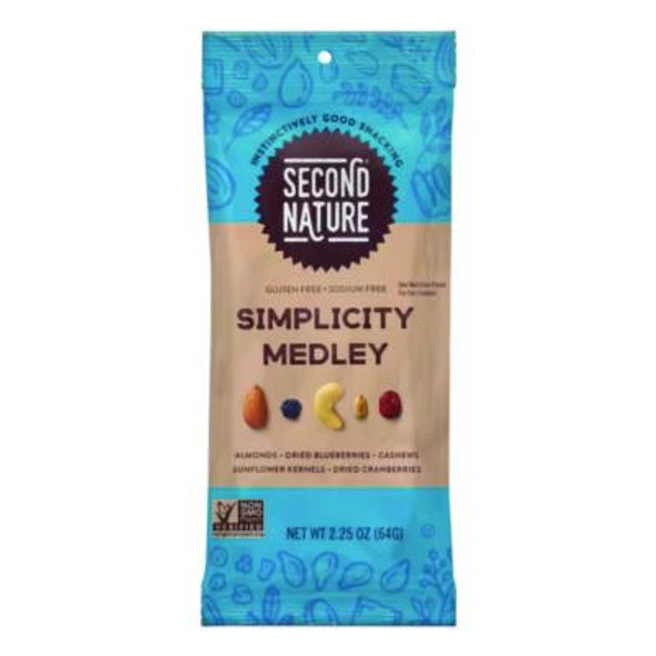 Simplicity Medley Trail Mix, 2.25 Oz Bag, 12 Bags/Box