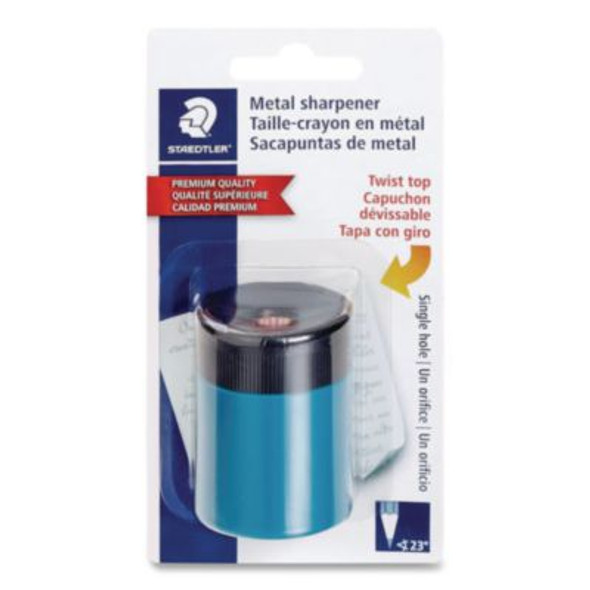 Handheld Barrel Pencil Sharpener, 2.5 X 3, Assorted Colors, 6/Box