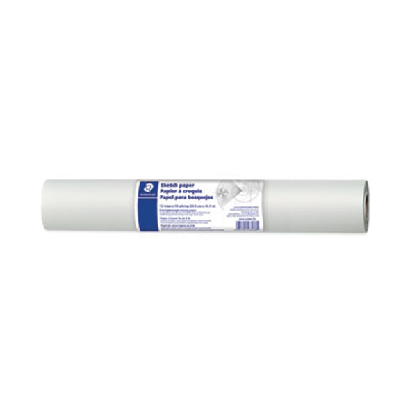 Transparent Sketch Paper Roll, 8 Lb Bond Weight, 12" x 50 Yd, White