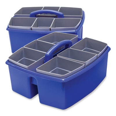 Large Caddy With Sorting Cups, Blue, 2/Carton