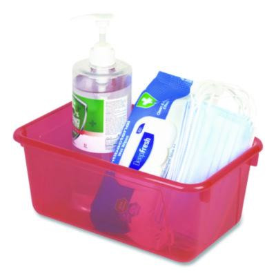 Cubby Bins, 12.2" x 7.8" x 5.1", Assorted Candy Colors, 5/Carton