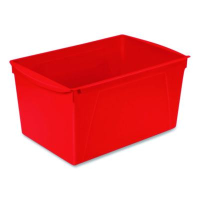 Double Xl Wide Interlocking Book Bins, 9.2" X 14.5" X 7", Assorted Bright Colors, 6/Carton