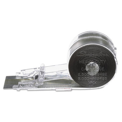 Cartridge Staples, 0.38" Leg, 0.5" Crown, Steel, 5,000/Box