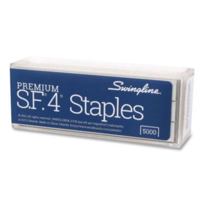 S.F. 1 Standard Staples, 0.25" Leg, 0.5" Crown, Steel, 5,000/Box, 3 Boxes/Pack