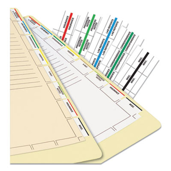 Medical Chart Index Divider Sheets, Untabbed, 11 x 8.5, Manila, 400/Box
