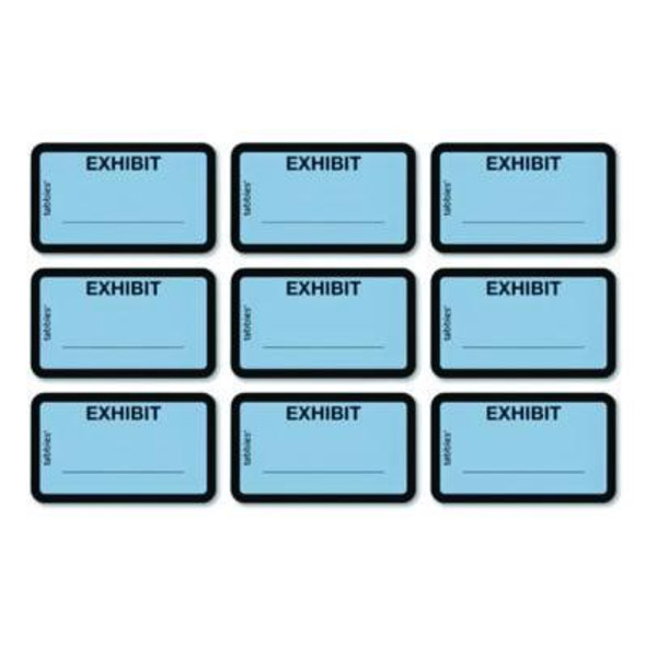 Legal Exhibit Labels, Defendant's Exhibit, 1.63 X 1, Blue, 9/Sheet, 28 Sheets/Pack, 252 Labels/Pack