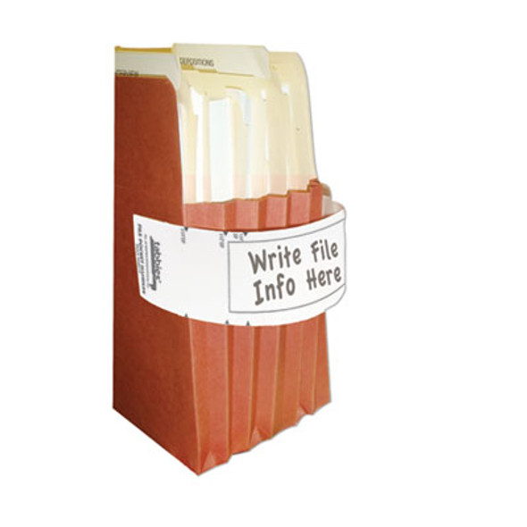 File Pocket Handles, 9.63 X 2, White, 4/Sheet, 12 Sheets/Pack