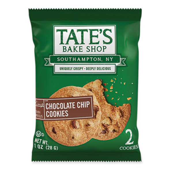 Chocolate Chip Cookies Snack Packs, 1 Oz Pack, 2 Cookies/Pack, 8 Packs/Box, 2 Boxes/Carton