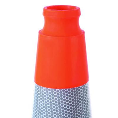 Traffic Cone, 14.5 x 1 x 36, Orange/Silver